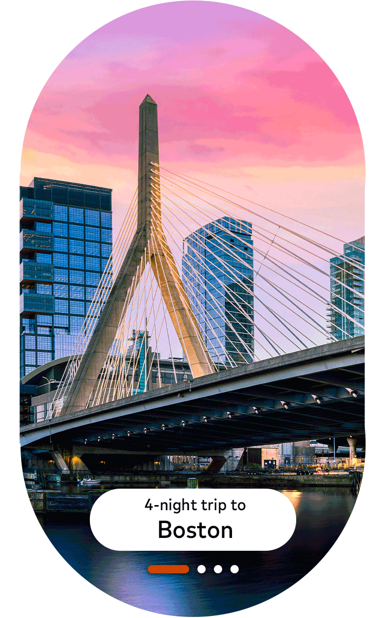 GIF of 4 cities. Boston, Las Vegas, Miami, New York